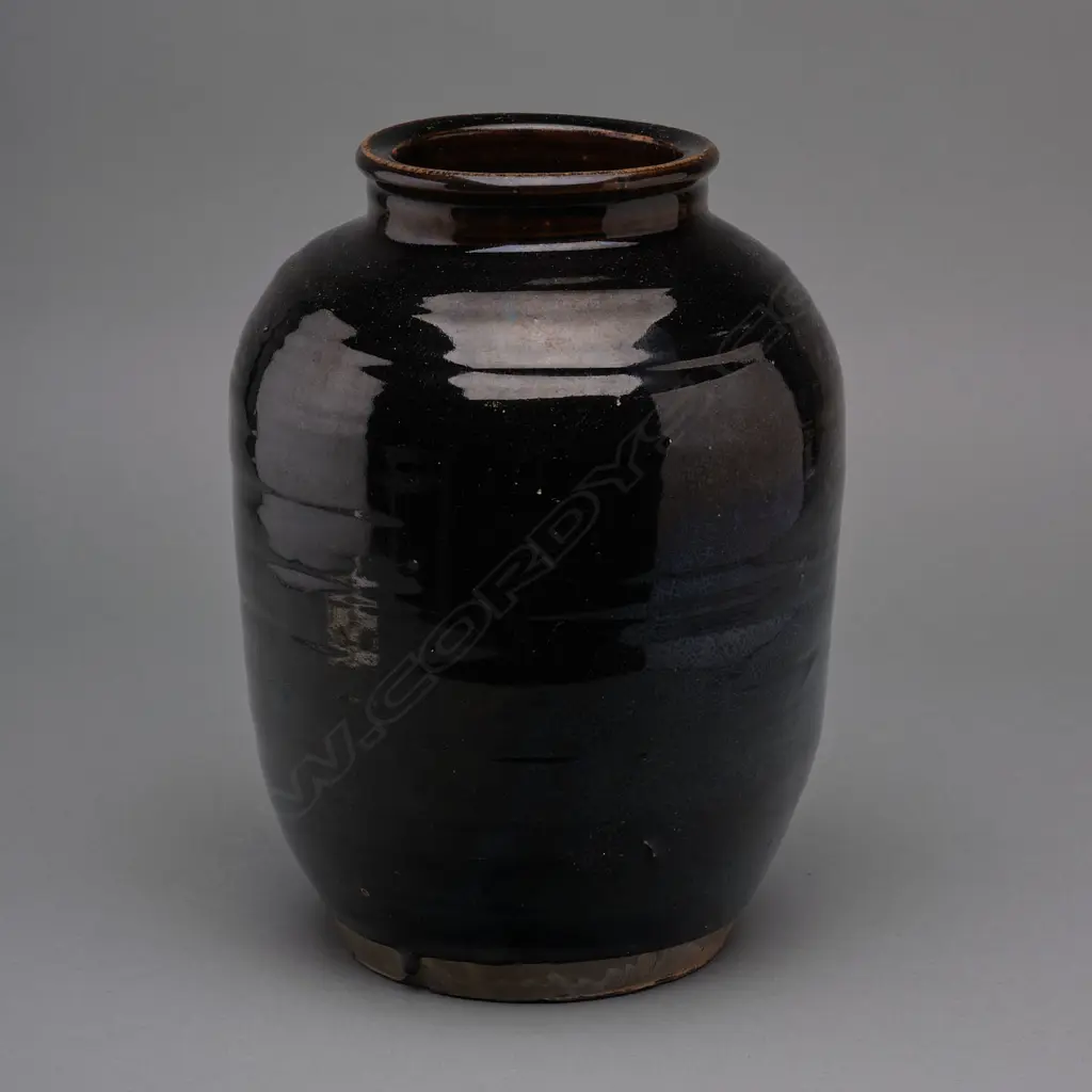 Stoneware jar (tsubo) – Japan - late Edo period, Image 1++
